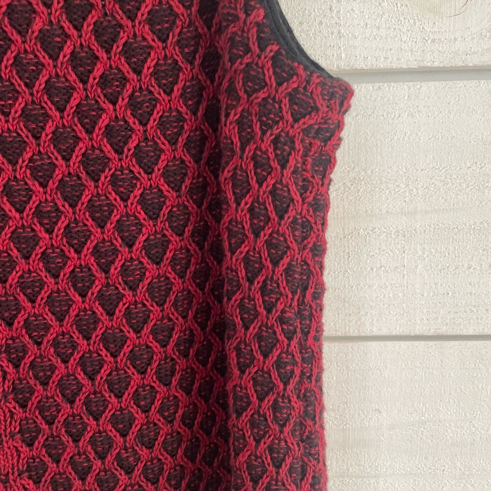 Habitat sleeveless cardigan long sweater vest 100% cotton women s Art to wear S - Picture 12 of 12